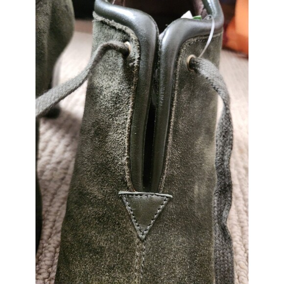 Aerosoles Women's Role Reversal Bootie Heel Green Suede Oxford Style Size 7 - Picture 13 of 14